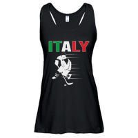 Italy Ice Hockey Fans Jersey Italian Hockey Team Supporter Ladies Essential Flowy Tank