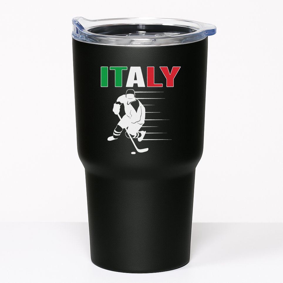 Italy Ice Hockey Fans Jersey Italian Hockey Team Supporter Tumbler