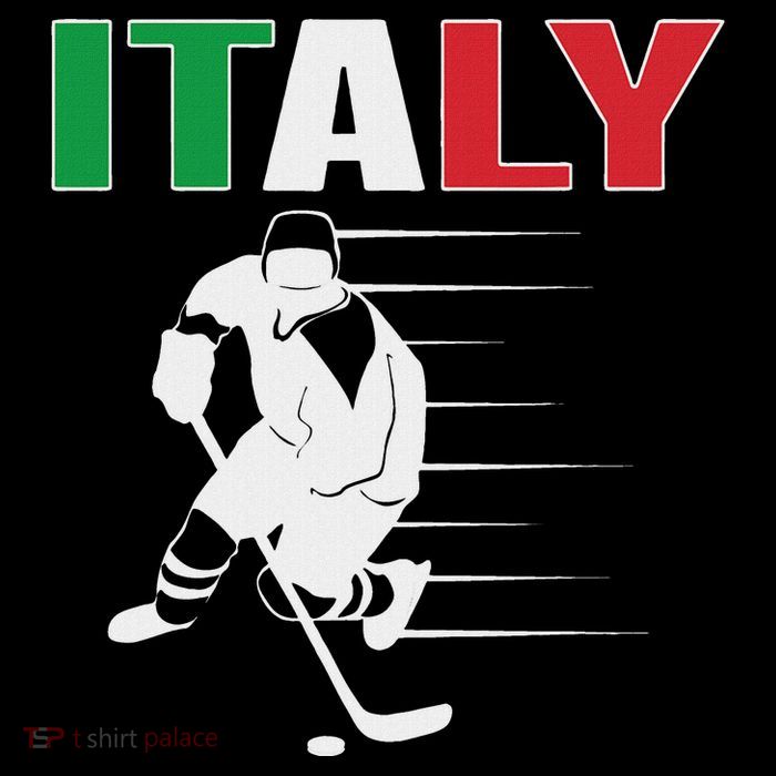 Italy Ice Hockey Fans Jersey Italian Hockey Team Supporter Premium T-Shirt