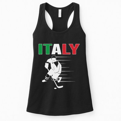 Italy Ice Hockey Fans Jersey Italian Hockey Team Supporter Womens Tank Top