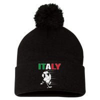 Italy Ice Hockey Fans Jersey Italian Hockey Team Supporter Pom Pom 12in Knit Beanie