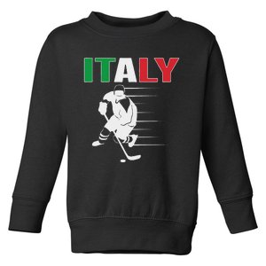 Italy Ice Hockey Fans Jersey Italian Hockey Team Supporter Toddler Sweatshirt