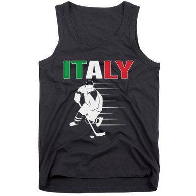 Italy Ice Hockey Fans Jersey Italian Hockey Team Supporter Tank Top
