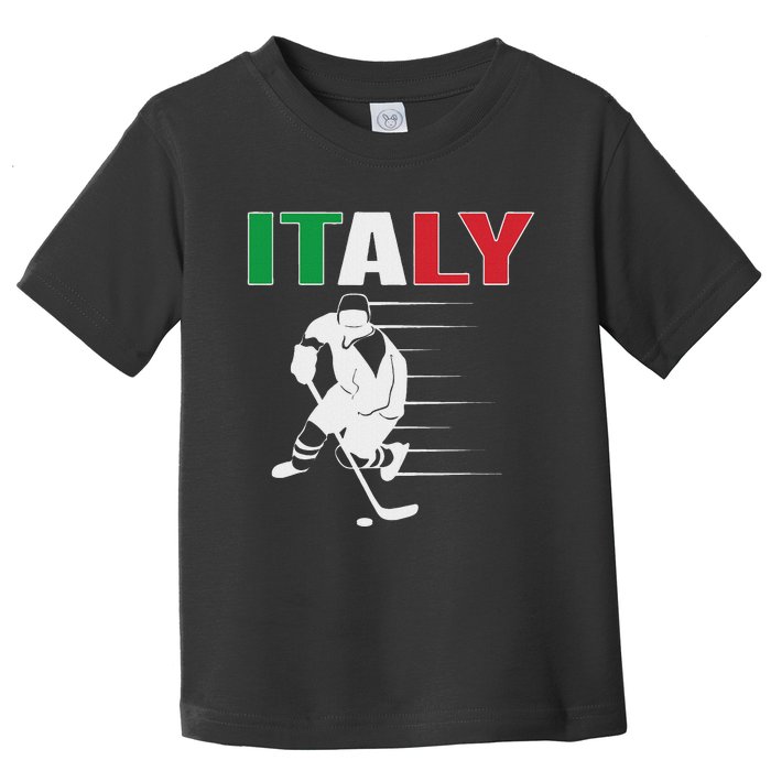 Italy Ice Hockey Fans Jersey Italian Hockey Team Supporter Toddler T-Shirt