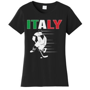 Italy Ice Hockey Fans Jersey Italian Hockey Team Supporter Women's T-Shirt