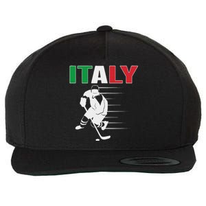 Italy Ice Hockey Fans Jersey Italian Hockey Team Supporter Wool Snapback Cap