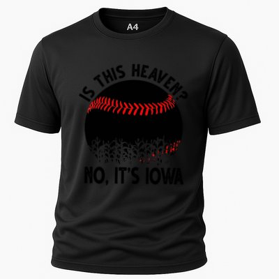 Is It Heaven No It's Iowa Baseball Lover Performance Shirt