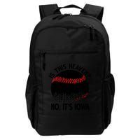 Is It Heaven No It's Iowa Baseball Lover Backpack