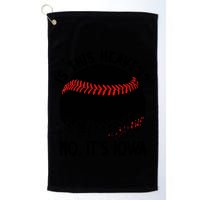 Is It Heaven No It's Iowa Baseball Lover Golf Towel