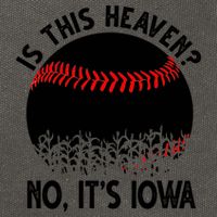 Is It Heaven No It's Iowa Baseball Lover Cotton Canvas Backpack
