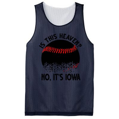 Is It Heaven No It's Iowa Baseball Lover Mesh Reversible Basketball Jersey Tank