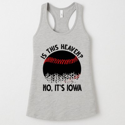 Is It Heaven No It's Iowa Baseball Lover Womens Tank Top