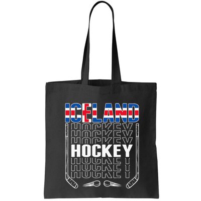 Iceland Ice Hockey Fans Jersey Icelandic Flag Hockey Stick Bag