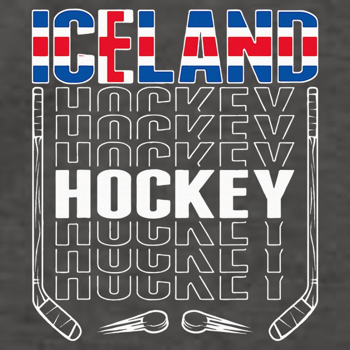 Iceland Ice Hockey Fans Jersey Icelandic Flag Hockey Stick Vector Backpack