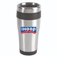 Ihoop I Hoop Defying Gravity Basketball & Basketballer 16oz Travel Tumbler