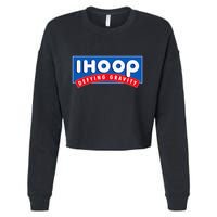 Ihoop I Hoop Defying Gravity Basketball & Basketballer Cropped Pullover Crew