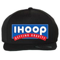 Ihoop I Hoop Defying Gravity Basketball & Basketballer Wool Snapback Cap