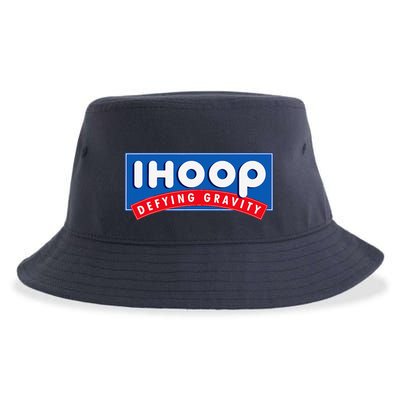 Ihoop I Hoop Defying Gravity Basketball & Basketballer Sustainable Bucket Hat
