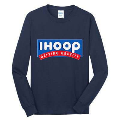 Ihoop I Hoop Defying Gravity Basketball & Basketballer Tall Long Sleeve T-Shirt