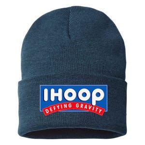 Ihoop I Hoop Defying Gravity Basketball & Basketballer Sustainable Knit Beanie