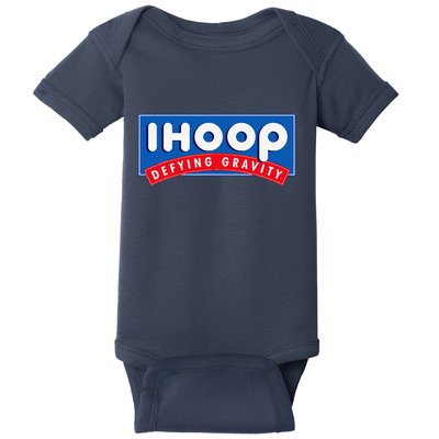 Ihoop I Hoop Defying Gravity Basketball & Basketballer Baby Bodysuit