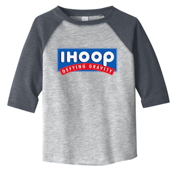 Ihoop I Hoop Defying Gravity Basketball & Basketballer Toddler Fine Jersey T-Shirt