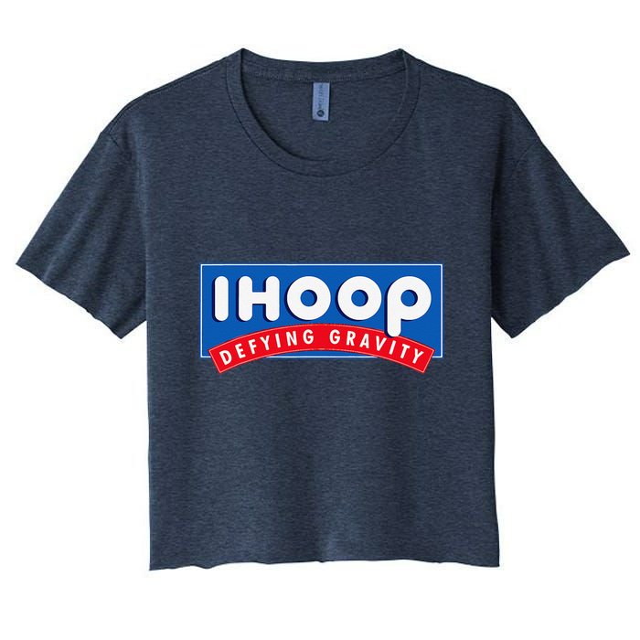 Ihoop I Hoop Defying Gravity Basketball & Basketballer Crop Top