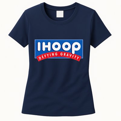 Ihoop I Hoop Defying Gravity Basketball & Basketballer Womens T-Shirt