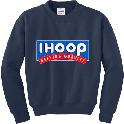 Ihoop I Hoop Defying Gravity Basketball & Basketballer Kids Sweatshirt