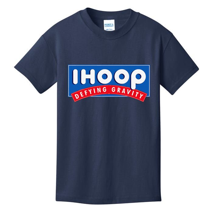 Ihoop I Hoop Defying Gravity Basketball & Basketballer Kids T-Shirt