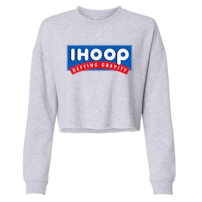 Ihoop I Hoop Defying Gravity Basketball & Basketballer Cropped Pullover Crew