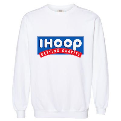 Ihoop I Hoop Defying Gravity Basketball & Basketballer Garment-Dyed Sweatshirt