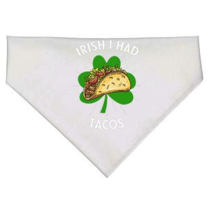 Irish I Hadacos St Patricks Day Funnyacos Lover Gift USA-Made Doggie Bandana