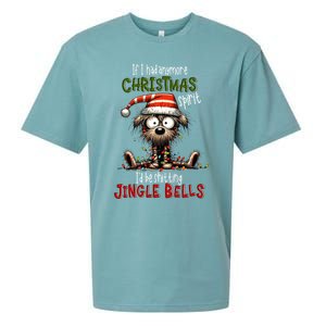 If I Had Anymore Xmas Spirit ID Be Shitting Jingle Bell Dog Gift Sueded Cloud Jersey T-Shirt