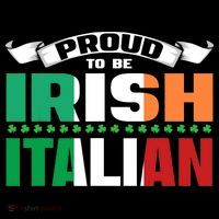 Irish Italian Heritage design Proud to be Irish Italian Hoodie