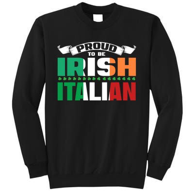 Irish Italian Heritage design Proud to be Irish Italian Sweatshirt