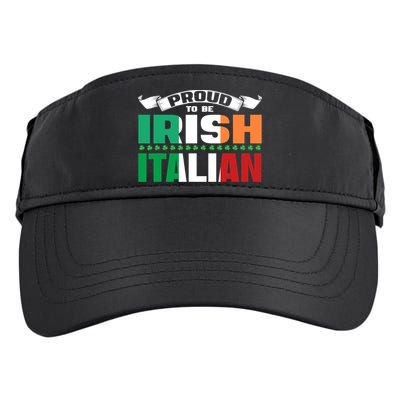 Irish Italian Heritage design Proud to be Irish Italian Adult Drive Performance Visor