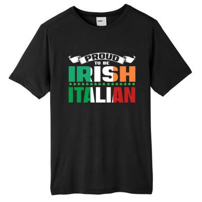 Irish Italian Heritage design Proud to be Irish Italian Tall Fusion ChromaSoft Performance T-Shirt