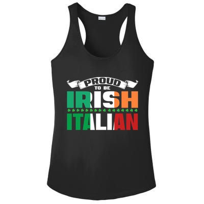 Irish Italian Heritage design Proud to be Irish Italian Ladies PosiCharge Competitor Racerback Tank