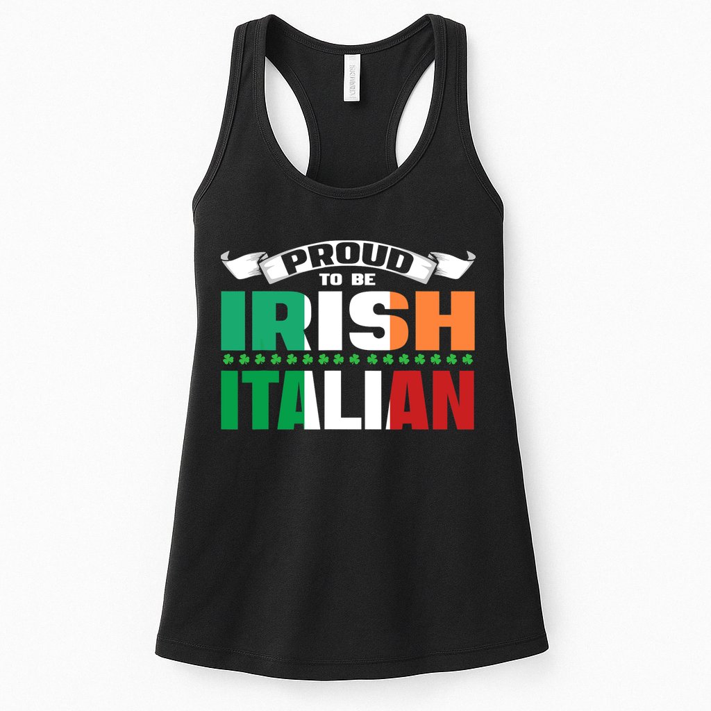 Irish Italian Heritage design Proud to be Irish Italian Womens Tank Top