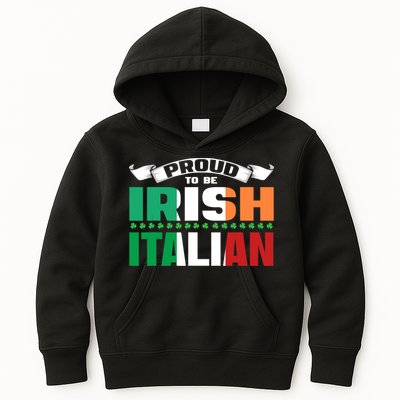 Irish Italian Heritage design Proud to be Irish Italian Kids Hoodie