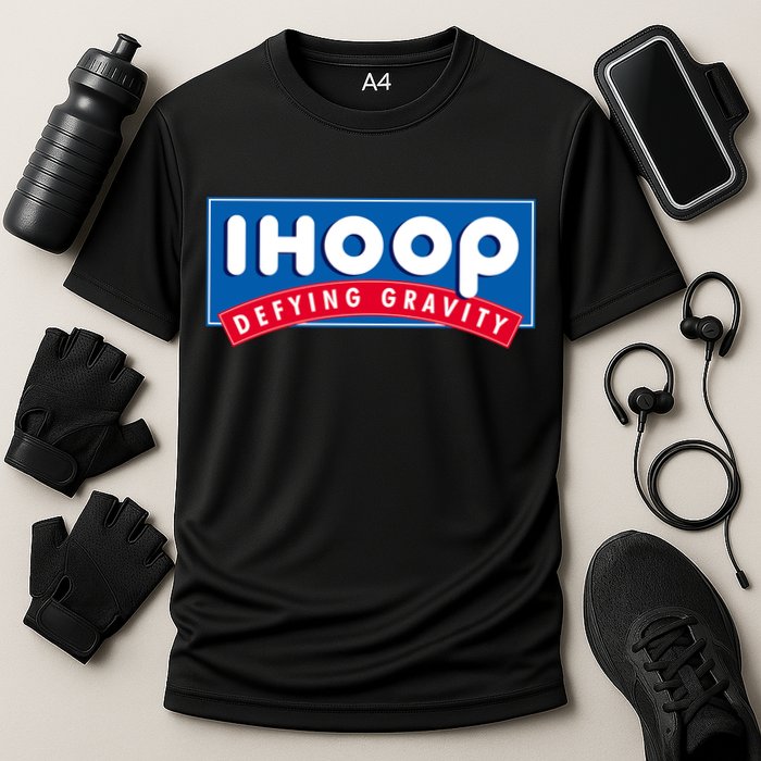 Ihoop I Hoop Defying Gravity Basketball & Basketballer Performance Shirt