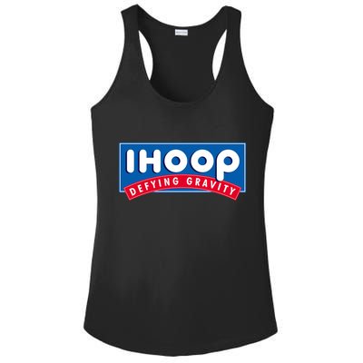 Ihoop I Hoop Defying Gravity Basketball & Basketballer Ladies PosiCharge Competitor Racerback Tank