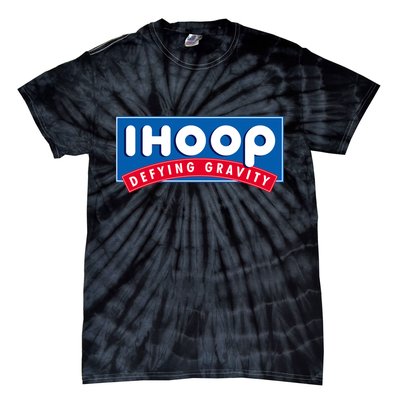 Ihoop I Hoop Defying Gravity Basketball & Basketballer Tie-Dye T-Shirt