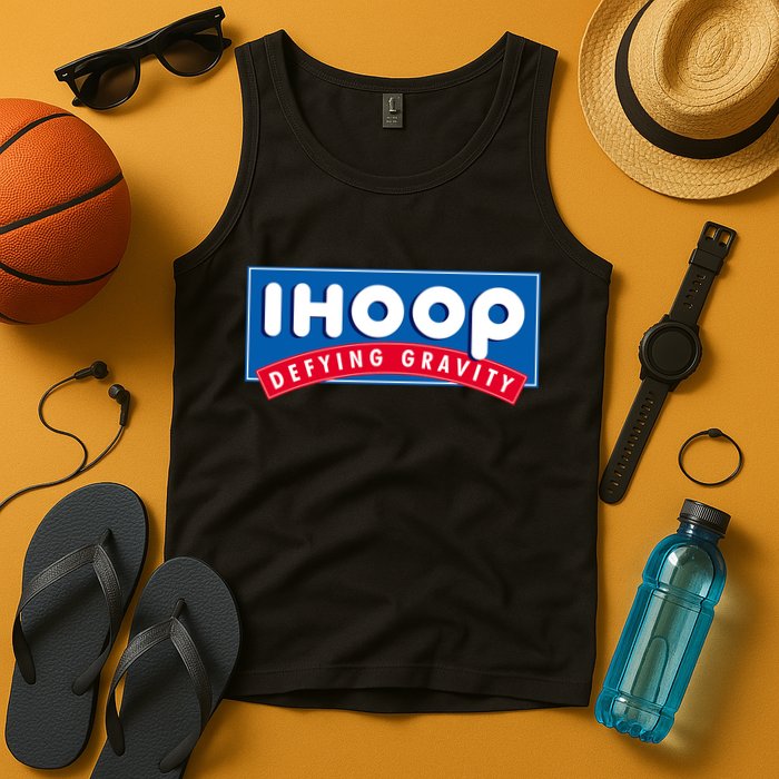 Ihoop I Hoop Defying Gravity Basketball & Basketballer Tank Top
