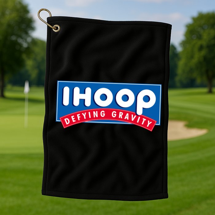 Ihoop I Hoop Defying Gravity Basketball & Basketballer Golf Towel