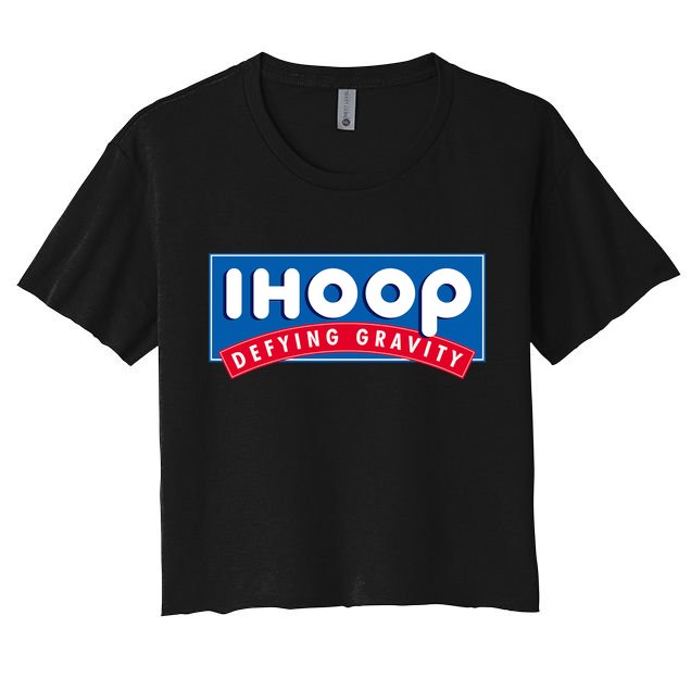 Ihoop I Hoop Defying Gravity Basketball & Basketballer Crop Top