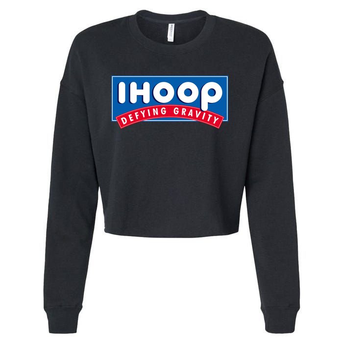 Ihoop I Hoop Defying Gravity Basketball & Basketballer Cropped Pullover Crew