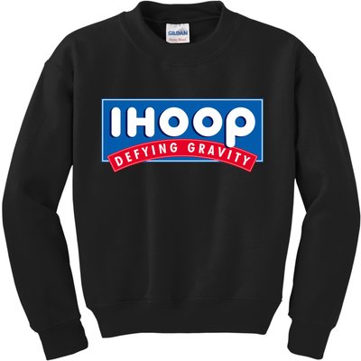 Ihoop I Hoop Defying Gravity Basketball & Basketballer Kids Sweatshirt