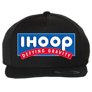 Ihoop I Hoop Defying Gravity Basketball & Basketballer Wool Snapback Cap